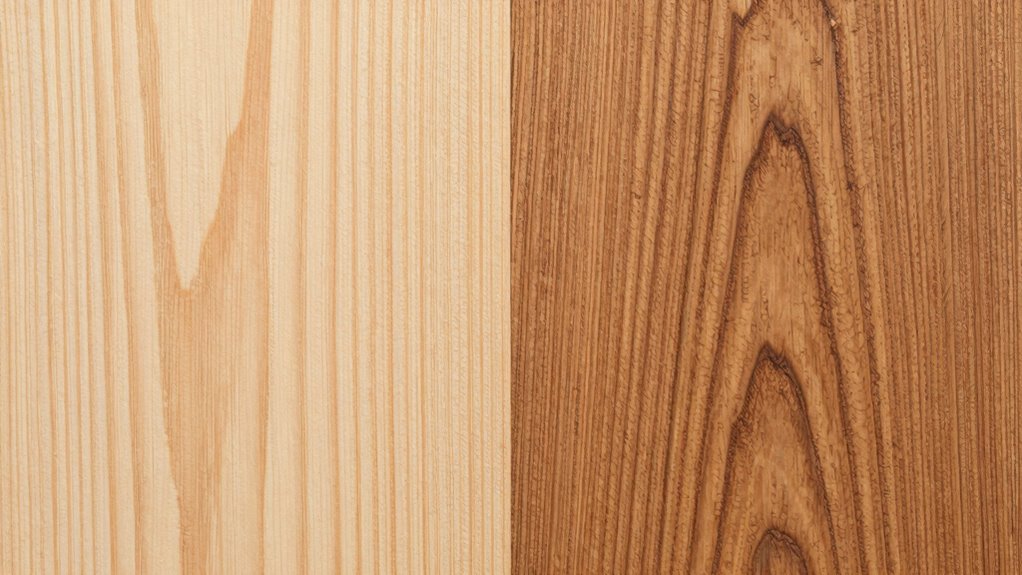 wood grain reveals origin