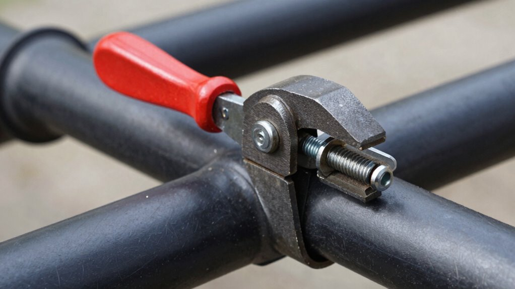 adjustable durable pipe securing