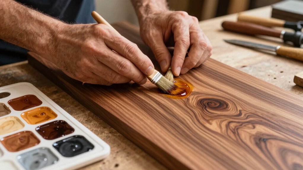 controlled wood finish matching