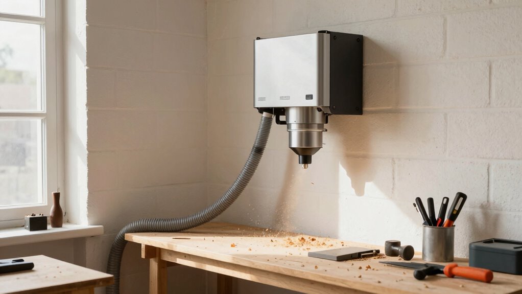 efficient wall mounted dust control