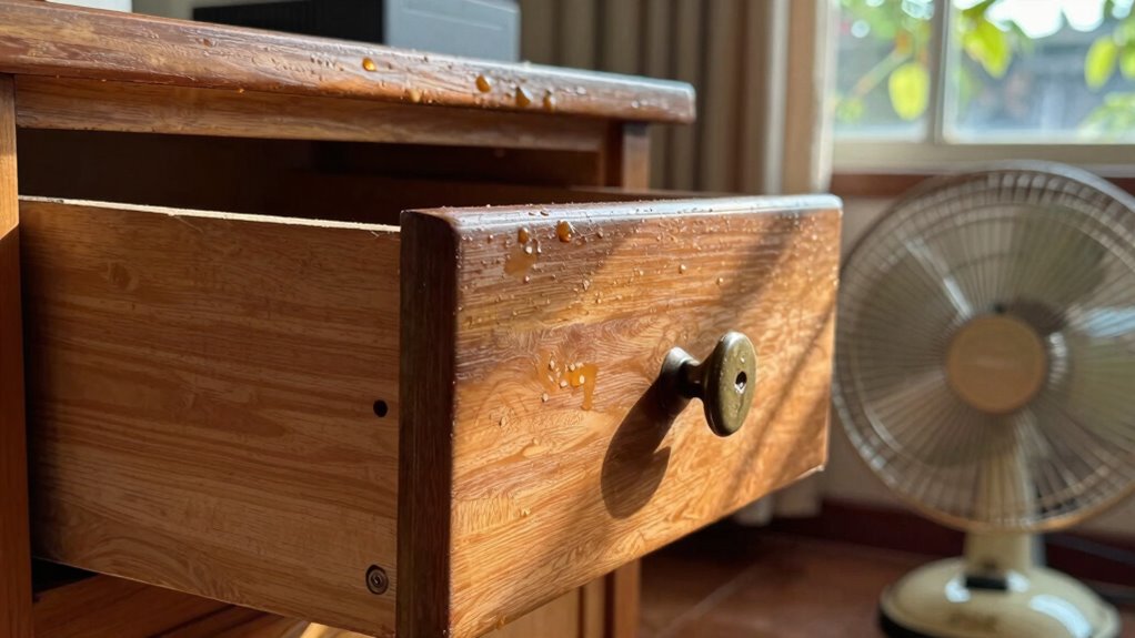 humidity causes drawer sticking