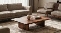 perfect coffee table sizing