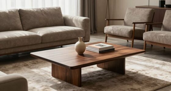 perfect coffee table sizing