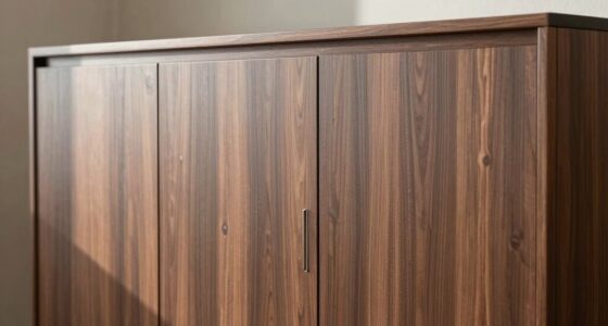 professional finish in cabinets