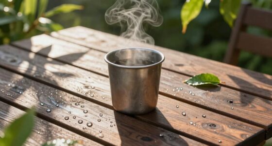 rapidly cool outdoor surfaces