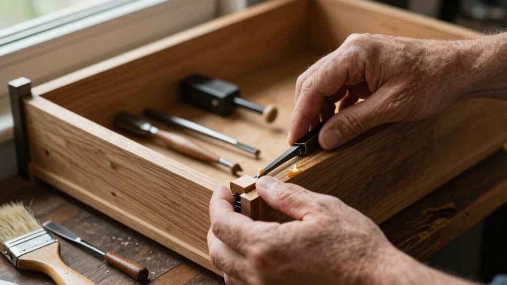 repairing dovetailed drawers effectively