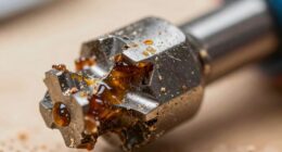 resin build up dulls tools