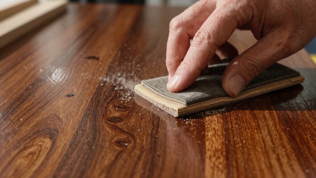 sanding ensures smooth finishes