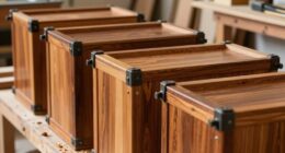 square cabinets during assembly