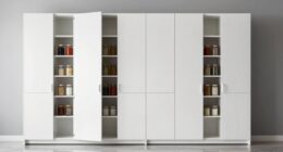 tall pantry cabinet stability