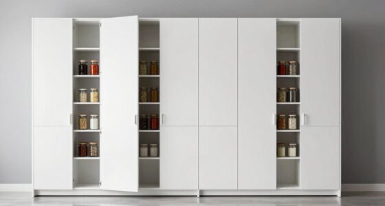 tall pantry cabinet stability