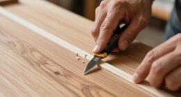 trim veneer without tearing