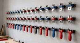 wall mounted clamp storage