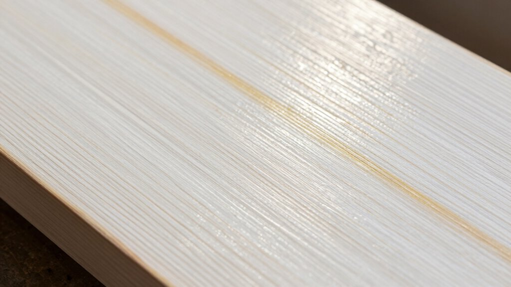 yellowing of white woods