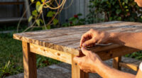 An “Unusable and Overgrown” Yard Got a Dreamy Patio Redo with DIY Furniture