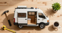 He Turned an Old Cargo Van into a 2-Story Tiny House!