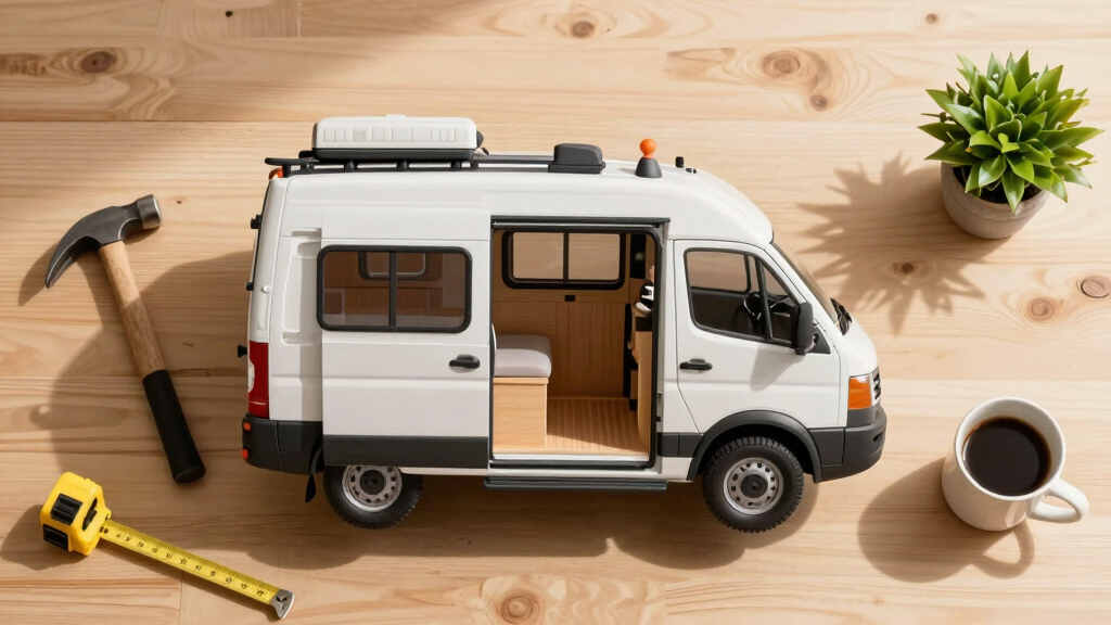 He Turned an Old Cargo Van into a 2-Story Tiny House!