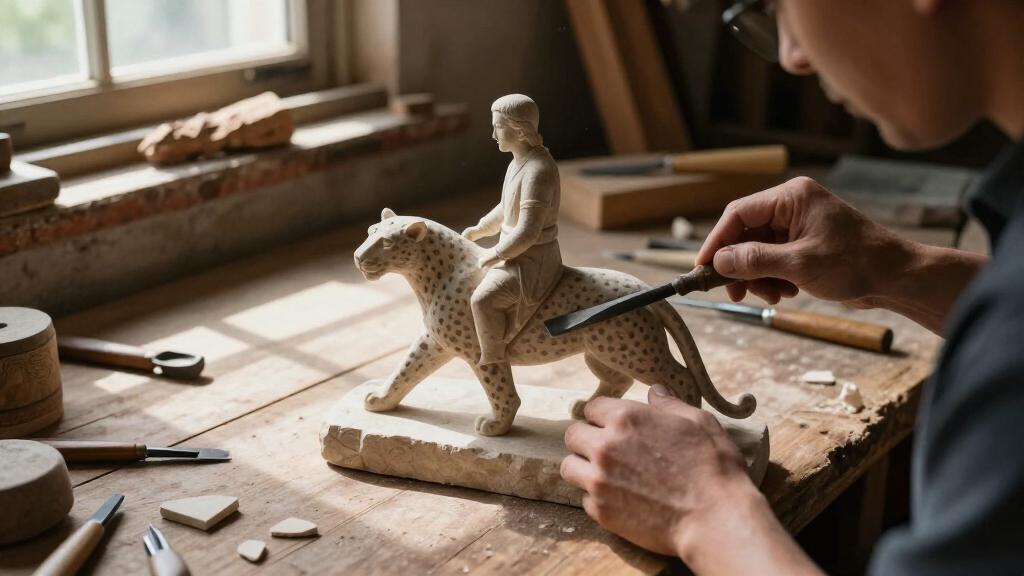 11,000-Year-old Sculpture Of Man Riding A Leopard Found In Turkey