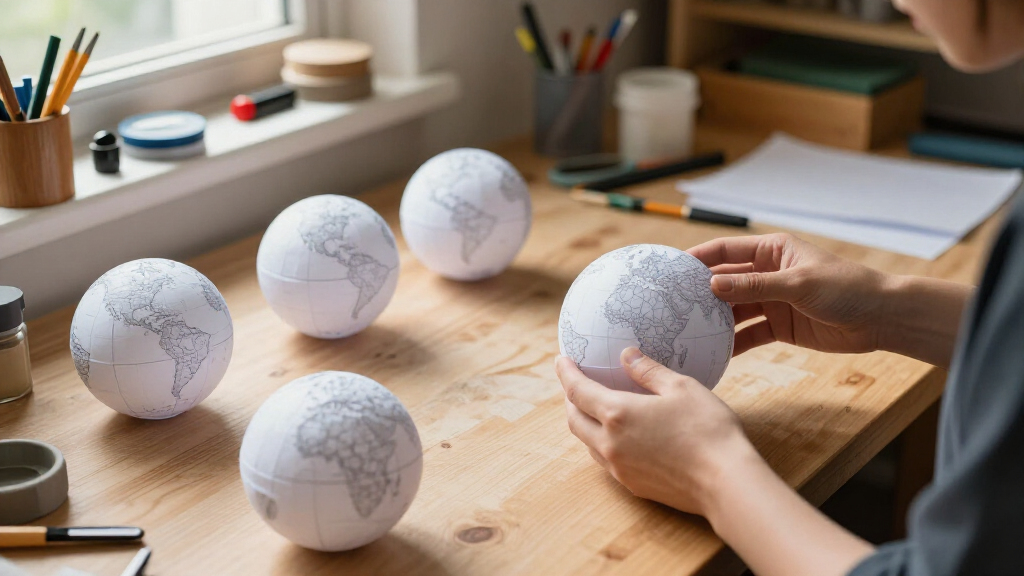 Folding Paper Globes