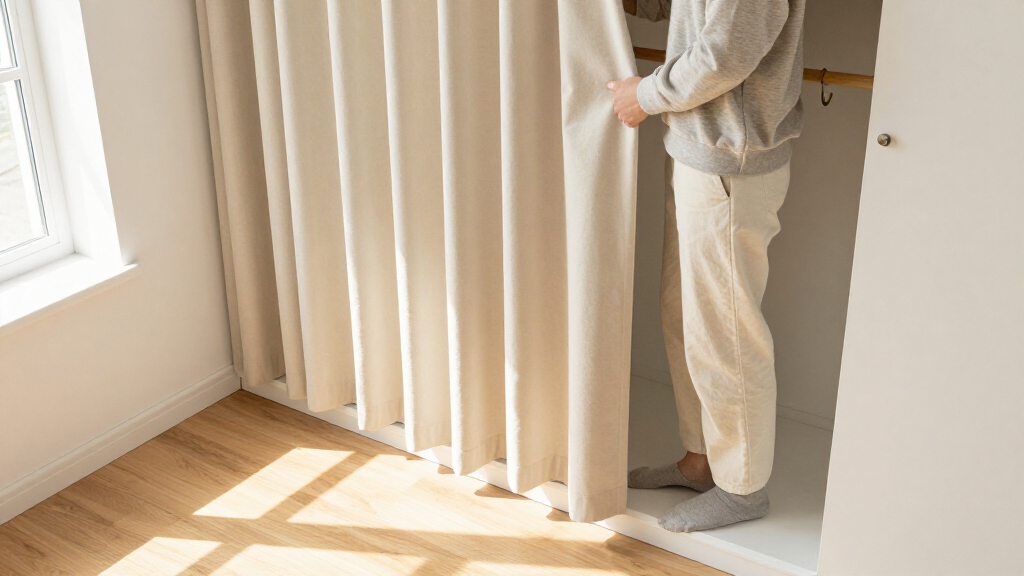 I Ditched My Closet Doors For $60 Pleated Curtains (See Why!)