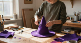 Spent A Day To Make A Wizard Hat. Worth It 💜