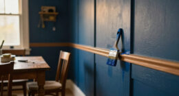 They Drenched A Dining Room In Deep Blue — Now It’s Moody And Vintage