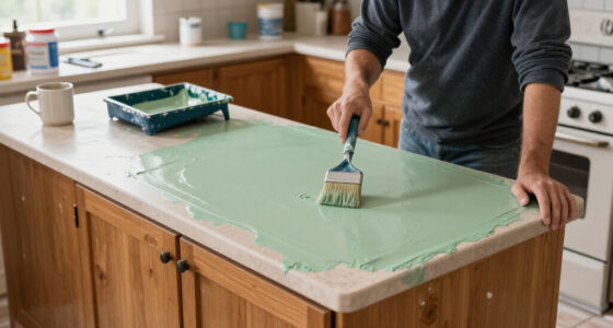 90S Countertops Look Completely Different After A Kitchen Got A Paint Redo