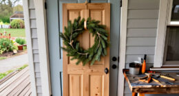 Forget Pricey Wreaths: Decorate Your Door With A Cheaper DIY That Adds A Rustic Touch