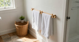 Scrap Bulky Shelves: Store Towels With This Modern-Style Alternative