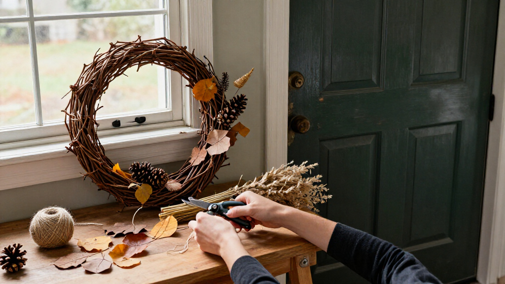 Swap Your Classic Fall Wreath For A Unique DIY Option That Costs Less