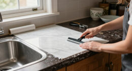 This $50 Amazon Find Made My Dark, Dated Countertops Look Like Expensive Marble