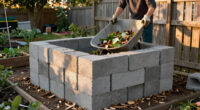 Use Concrete Blocks For A Durable Alternative To A Compost Bin