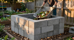 Use Concrete Blocks For A Durable Alternative To A Compost Bin