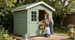 Wayfair's "Grown-Up Dollhouse" Shed Looks More Like A Storybook Cottage Than A Storage Space